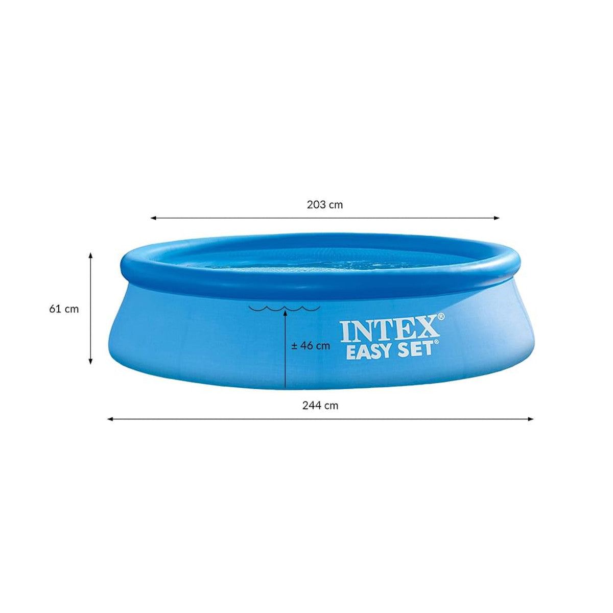 Intex Easy Set Quick-Up-Pool 244x61cm mit Filterpumpe