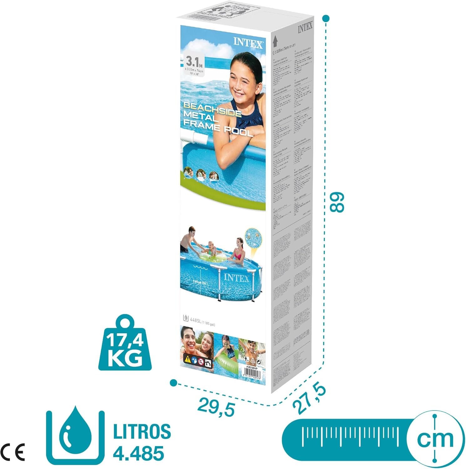 Intex Frame Pool - Beachside 305x76cm