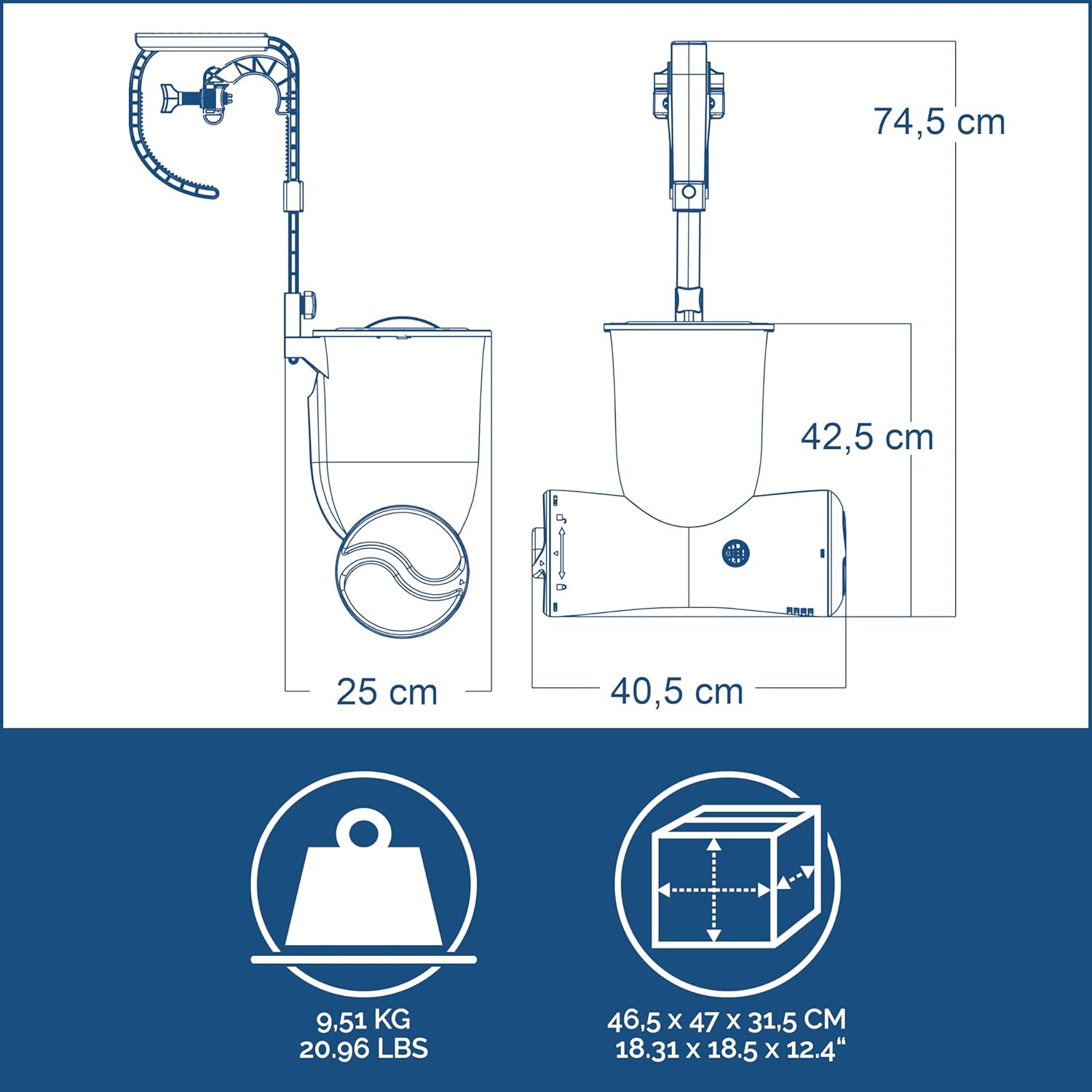 Bestway Skimmer mit Filterpumpe - Flowclear Skimatic 2in1 (3.974 l/h) - Poolpirat