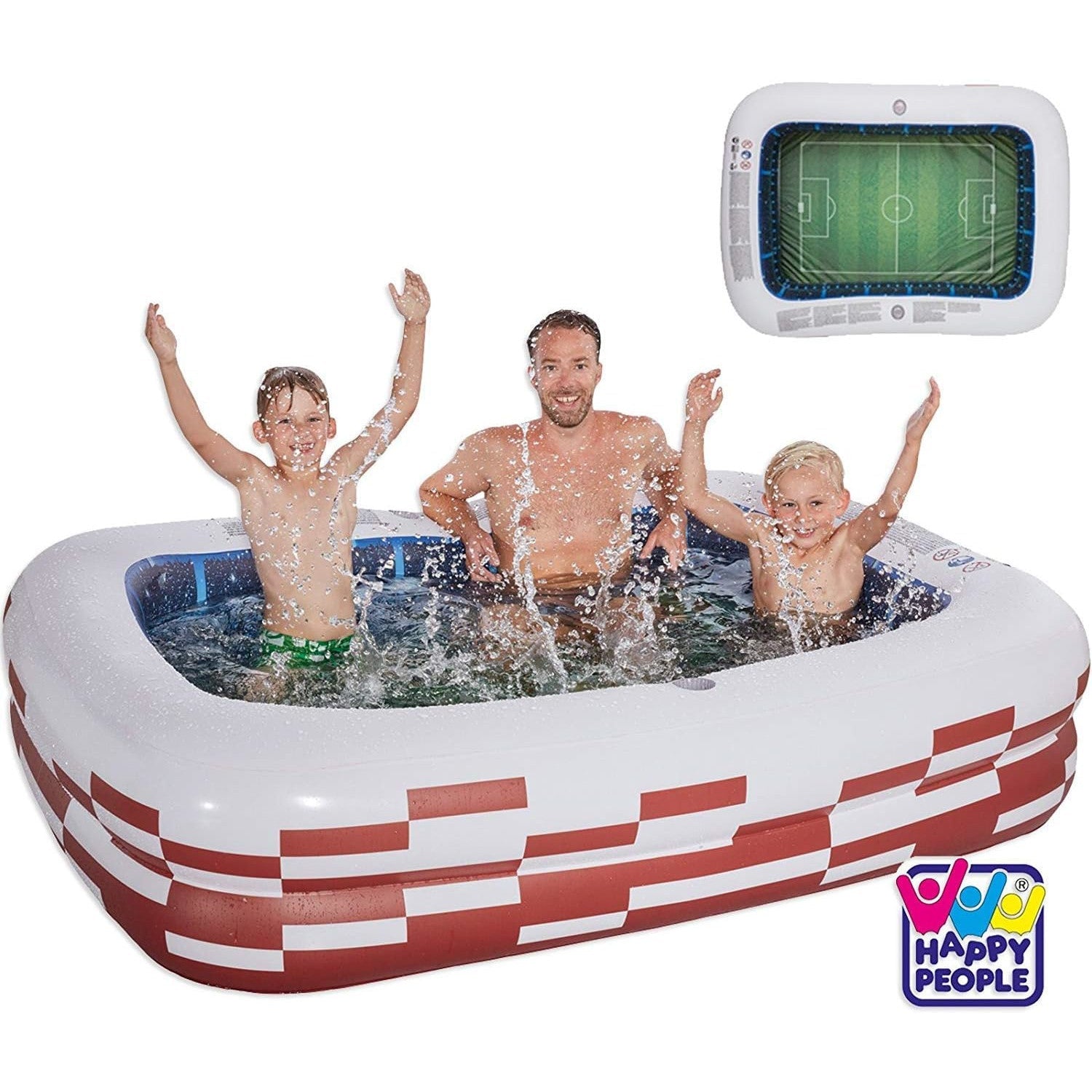 Happy People - Planschbecken Family Pool Stadion (200x150x50cm) - Poolpirat