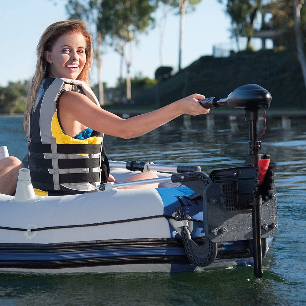 Intex Schlauchboot - Set - Excursion 5 inkl. Außenbordmotor & Befestigung - Poolpirat