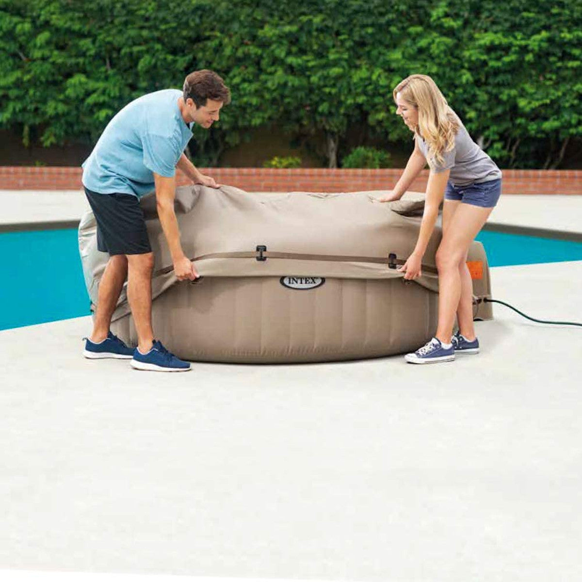 Intex Energiesparabdeckung für PureSpa 198x72cm