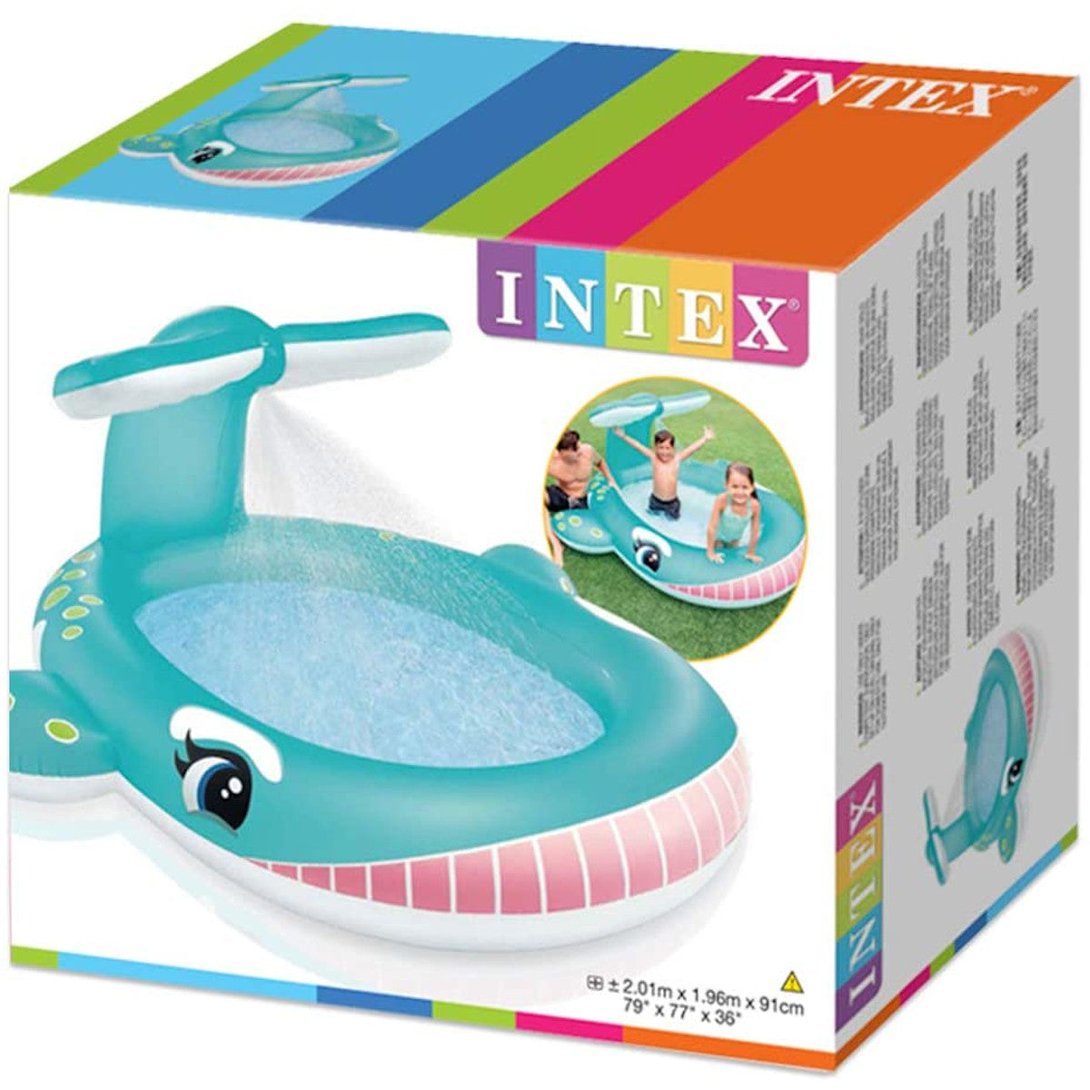 Intex Planschbecken - Whale 201x196x91cm