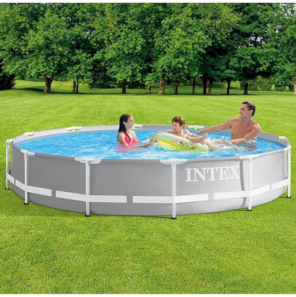 Intex Prism Frame Pool inkl. Filterpumpe 366x76cm + umfangreiches Zubehör - Poolpirat
