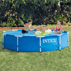 Intex Metal-Frame Pool 305x76cm + aufblasbare Schwimmtiere