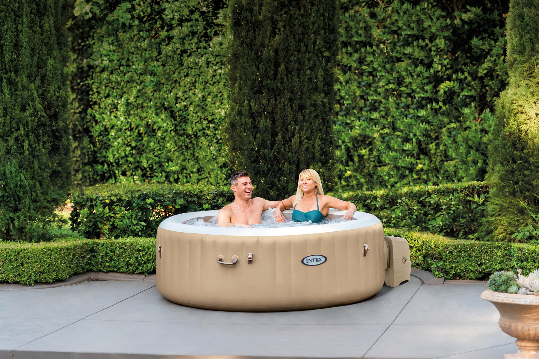 Intex Whirlpool Purespa Bubble Sahara Tan 196/145x71cm