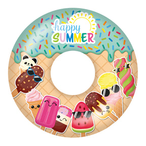 Happy Summer 3er Strandset - Wasserball, Schwimmring & Luftmatratze