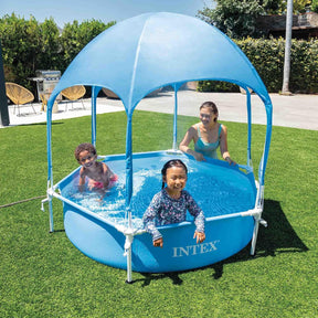 Intex Metal Frame Pool mit Überdachung 183x38cm