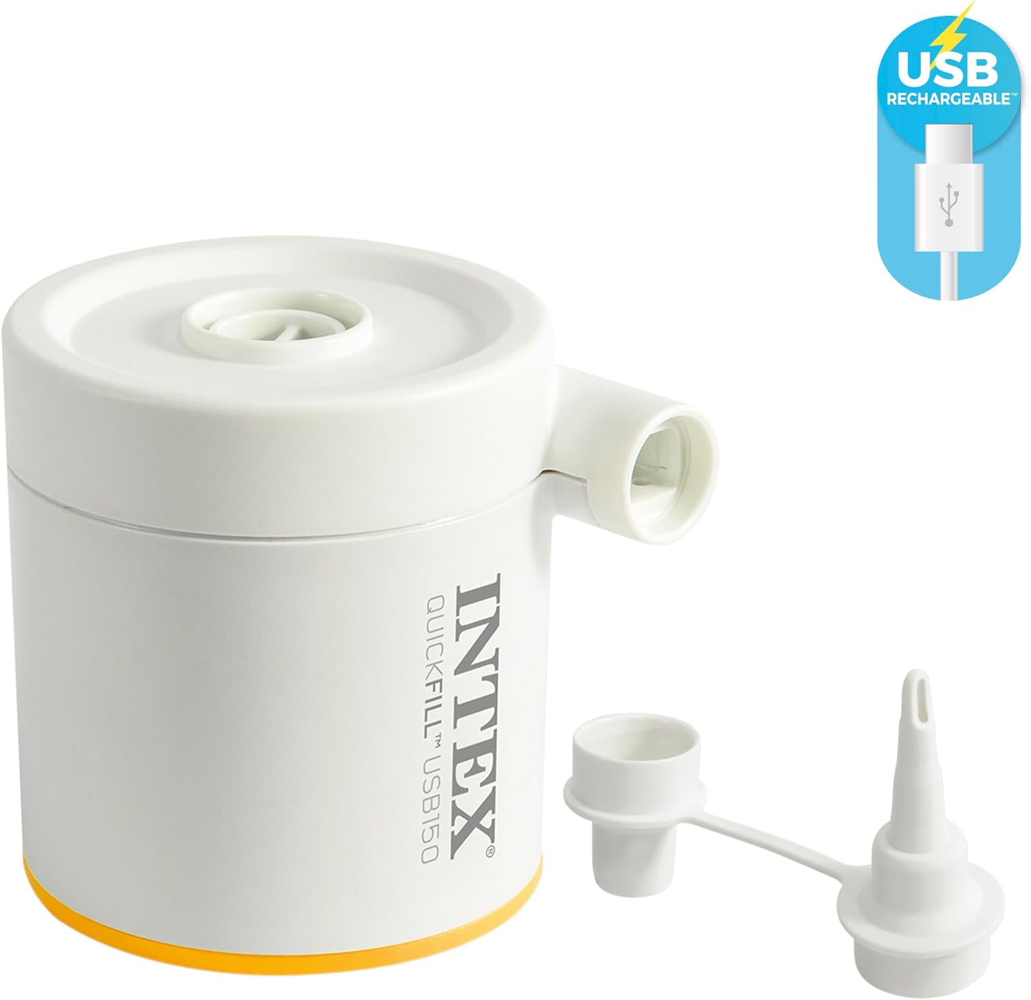 Intex Luftbett - Full Dura-Beam Truaire inkl. USB-Luftpumpe 137x191x22cm