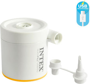 Intex Luftbett - Dura-Beam Truaire inkl. USB-Luftpumpe (grün, 76x191x17cm)