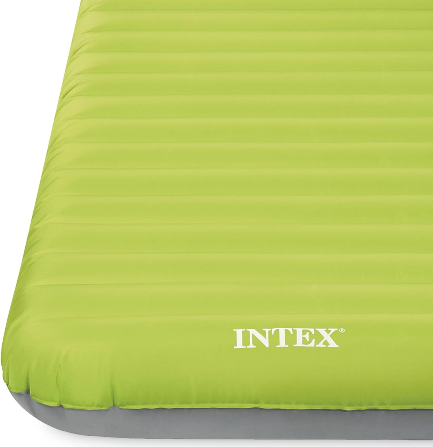 Intex Luftbett - Dura-Beam Truaire inkl. USB-Luftpumpe (grün, 76x191x17cm)