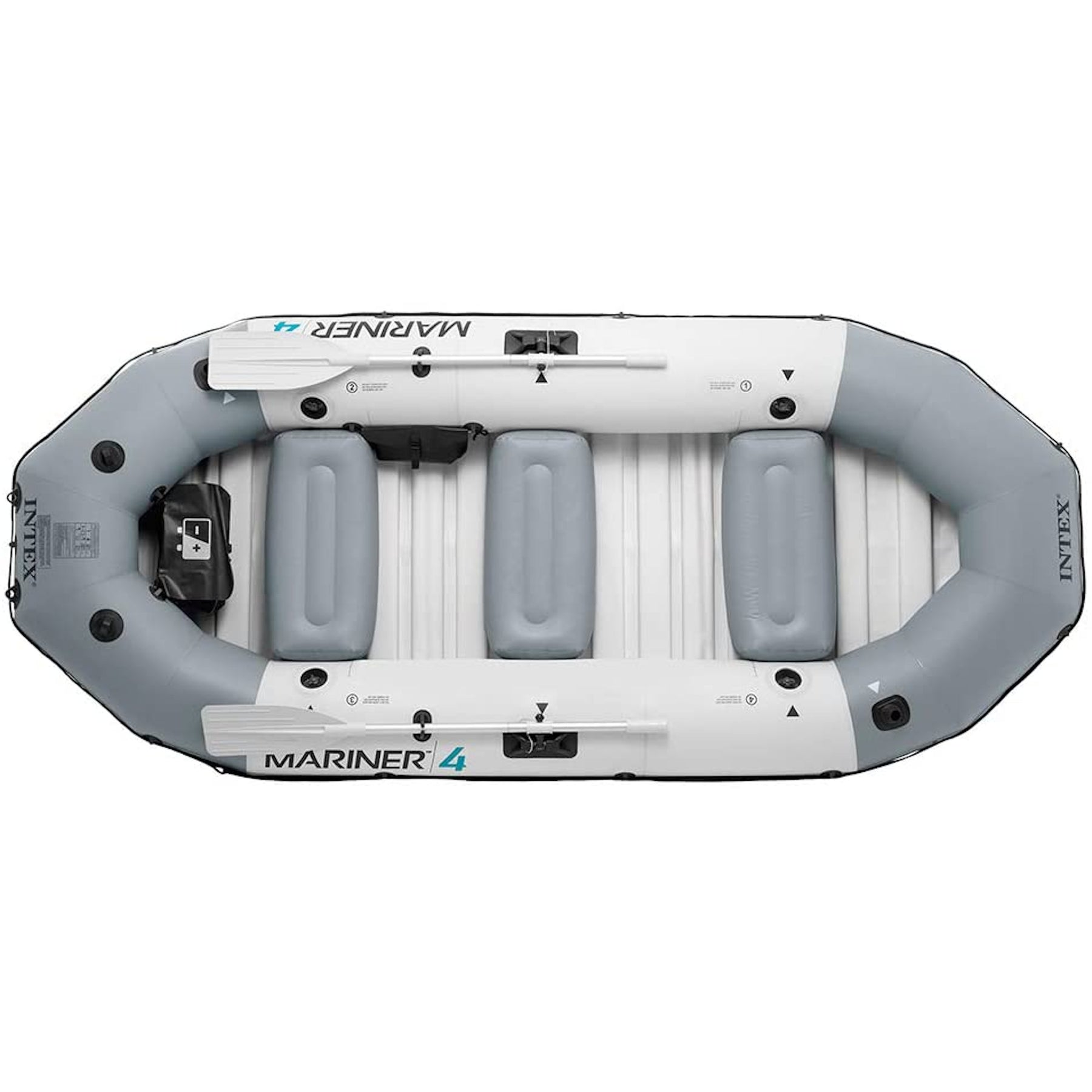 Intex Schlauchboot Mariner 4 Set inkl. Paddel & Pumpe, bis 500kg, 328x145x48cm