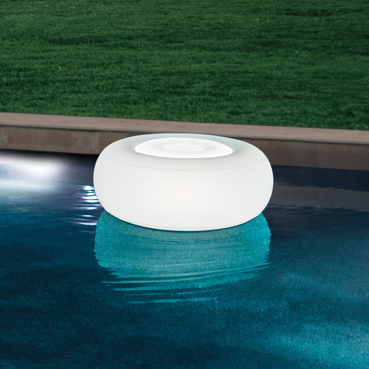 Intex LED Ottomane rund 86x33cm