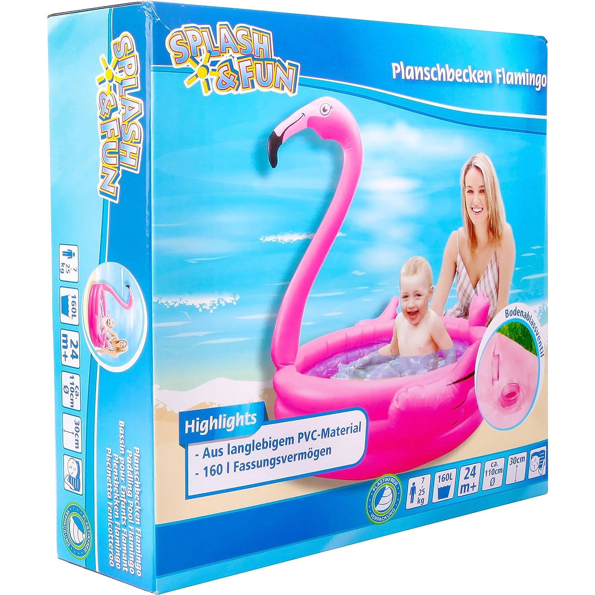 Vedes - Planschbecken Splash & Fun Flamingo 110x100x145cm