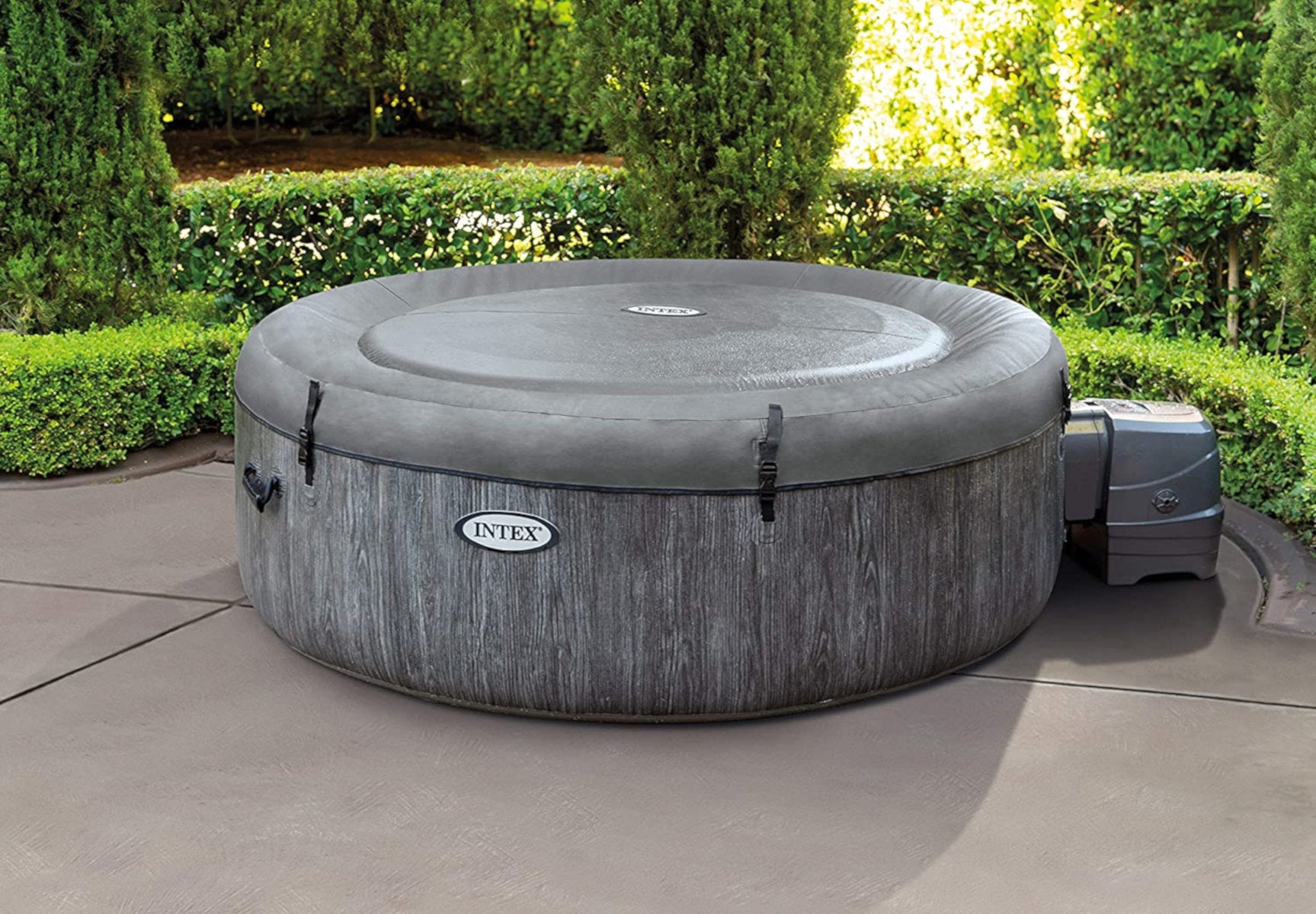 Intex Pool PureSPA Bubble "Greywood Deluxe" Whirlpool 196/145cm x 71cm