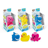 Badekugel mit Gummi - Wassertier 3er Pack Badebombe - Poolpirat