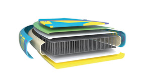 Chiemsee SUP - Set inkl. Board, Paddel, Pumpe, Leash & Rucksack (grün/blau) - Poolpirat