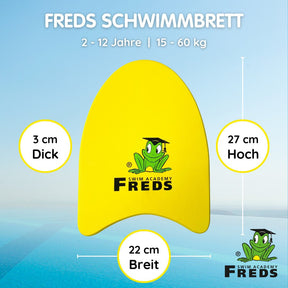 Freds Schwimm Academy - Swim - Board gelb - Poolpirat