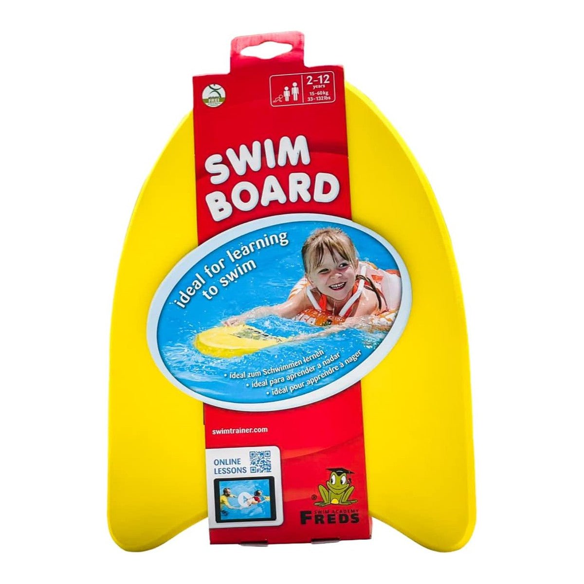 Freds Schwimm Academy - Swim - Board gelb - Poolpirat