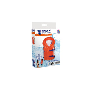 Happy People 18028 - BEMA® aufblasbare Schwimmlernweste (orange) - Poolpirat