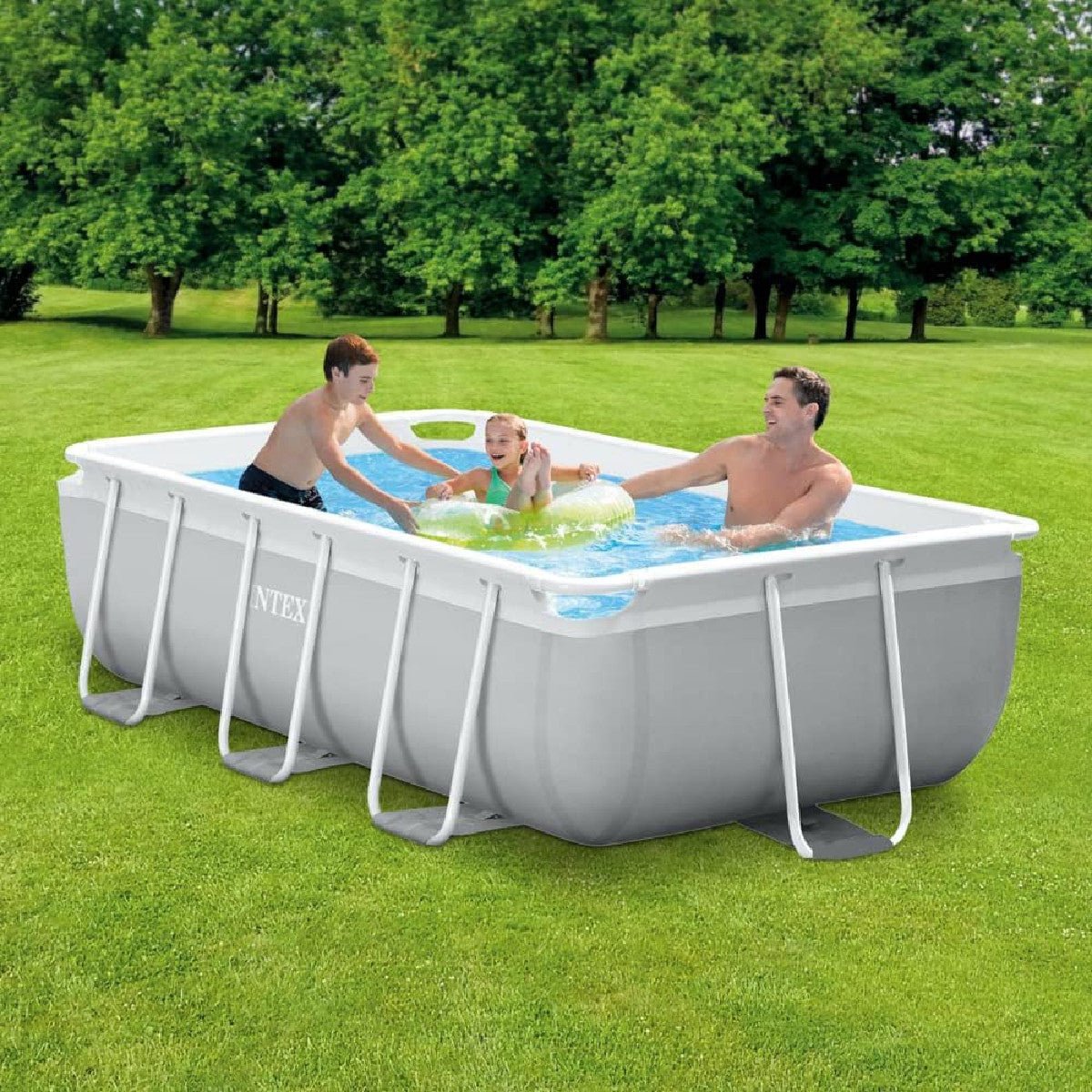 Intex  Pool-Set - Prism Frame Rectangular 300x175x80cm