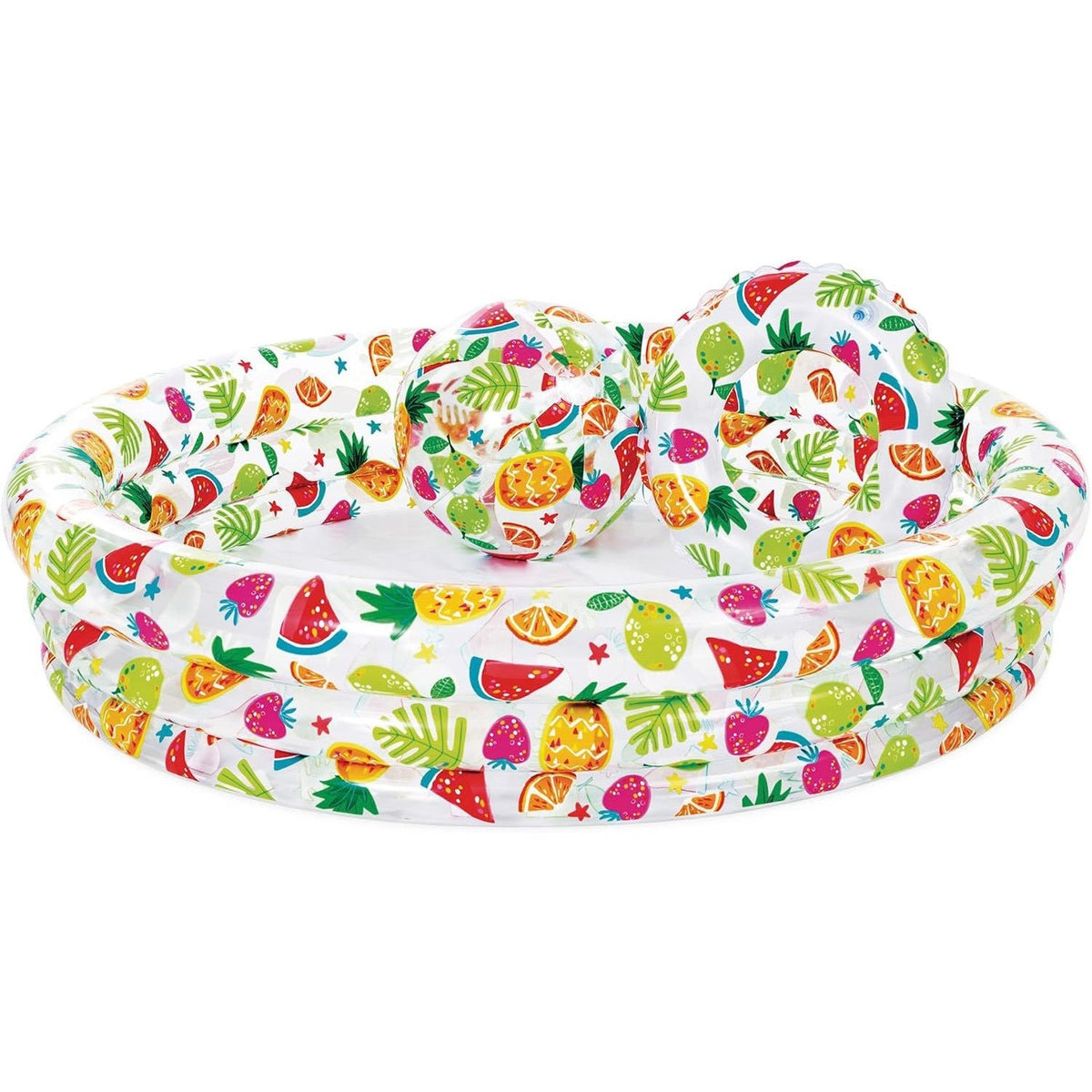 INTEX 3er Pool-Set - Planschbecken, Wasserball, Schwimmring