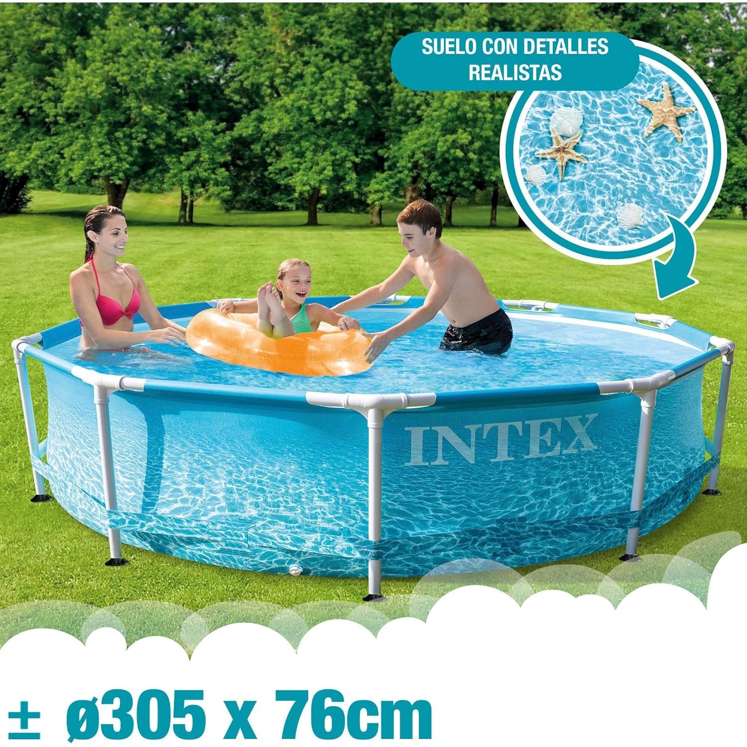 Intex Frame Pool - Beachside 305x76cm - Poolpirat