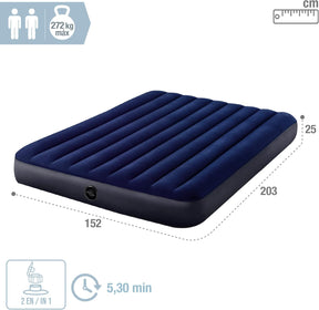 Intex Luftbett DuraBeam Classic Queen (152x203x25cm) mit Pumpe - Poolpirat