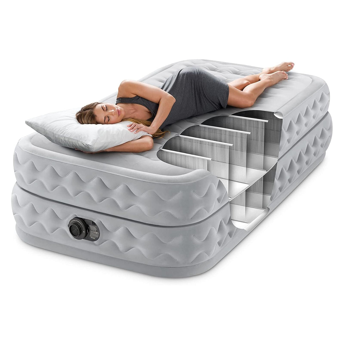 Intex Luftbett - DuraBeam Supreme Twin (99x191x51cm) - Poolpirat