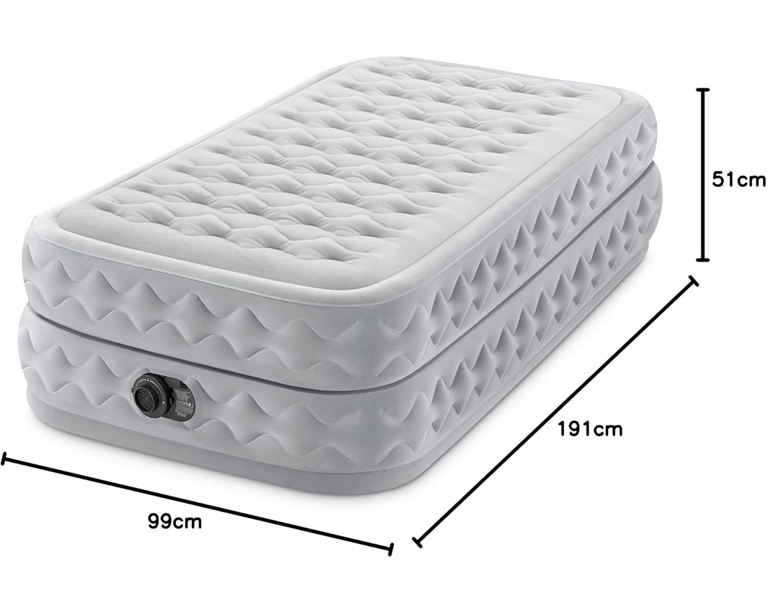 Intex Luftbett - DuraBeam Supreme Twin (99x191x51cm) - Poolpirat