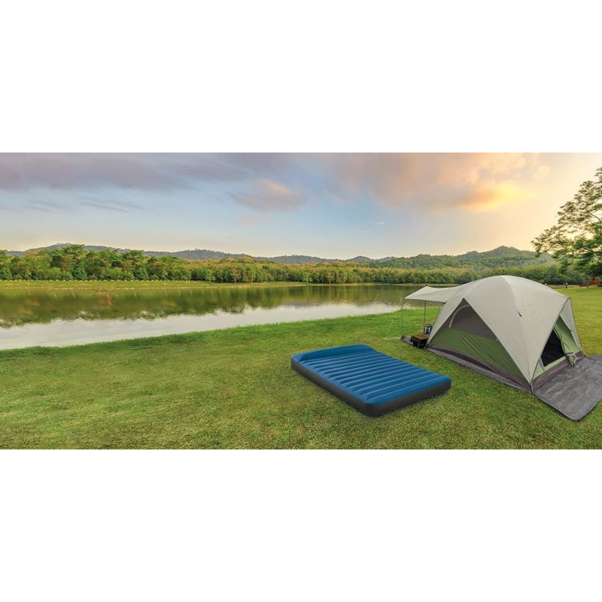 Intex Luftbett - Queen Dura - Beam Truaire inkl. USB - Luftpumpe 152x203x22 - Poolpirat