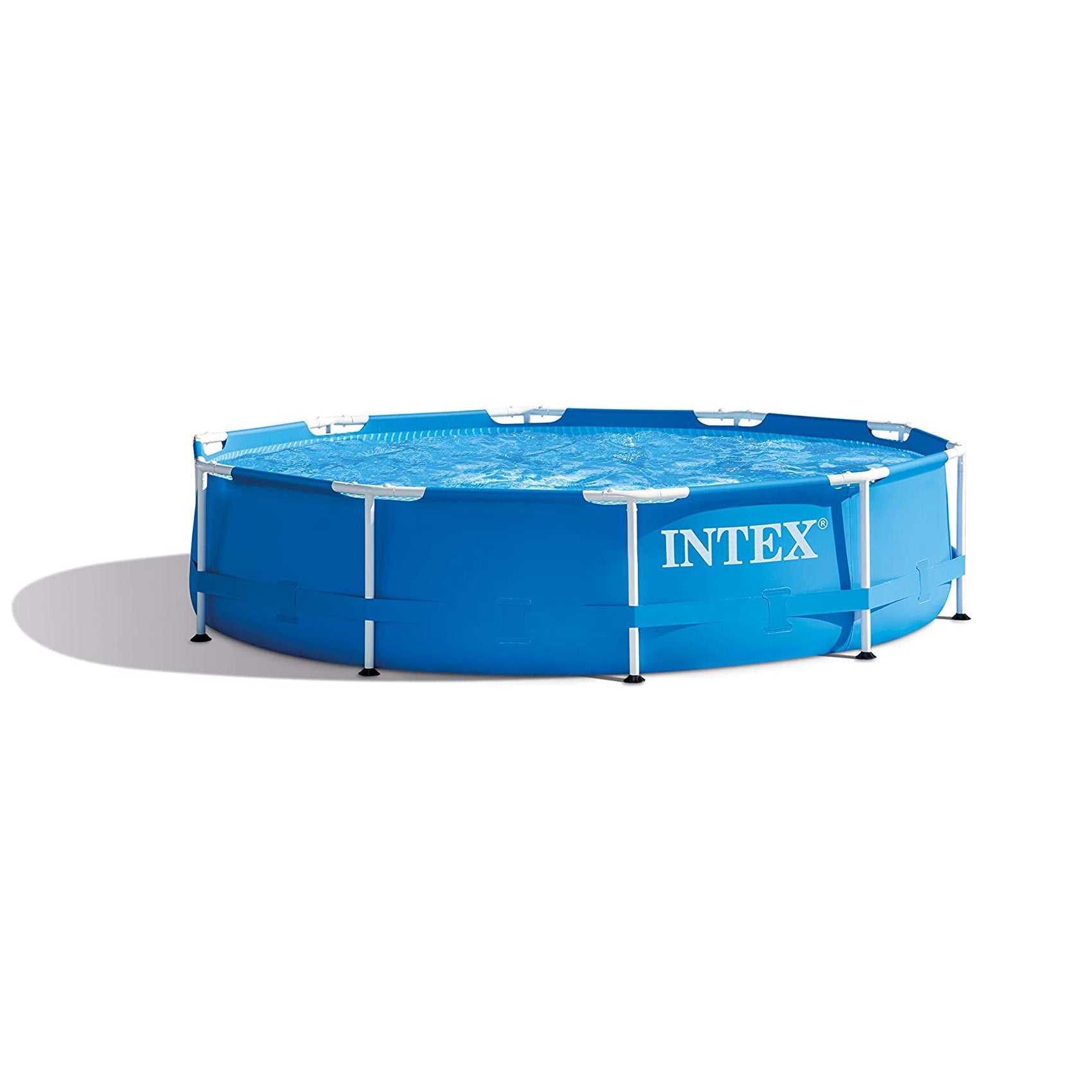 Intex Metal - Frame Pool 305x76cm + aufblasbare Schwimmtiere - Poolpirat