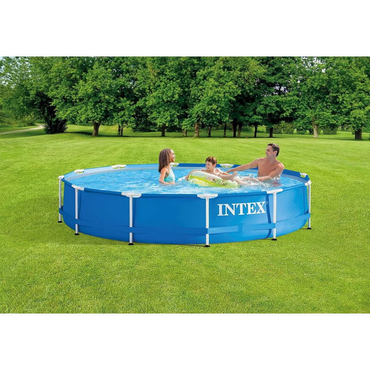 Intex Metal Frame Pool inkl. Filterpumpe 366x76cm - Poolpirat