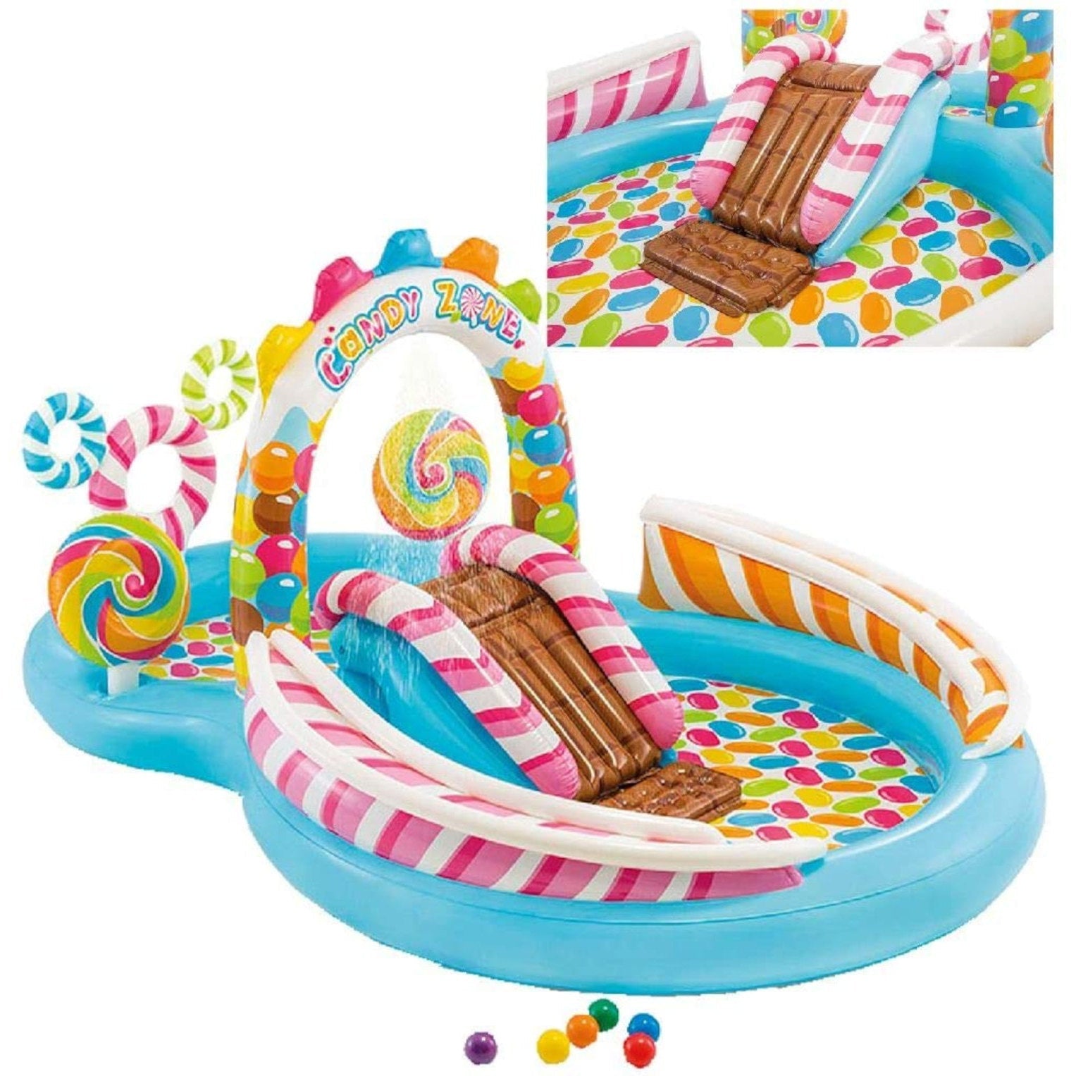 Intex Planschbecken - Candy Zone 295x191x130cm - Poolpirat