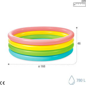 Intex Planschbecken - Sunset Glow Baby Pool, 4-Ring 168x46cm