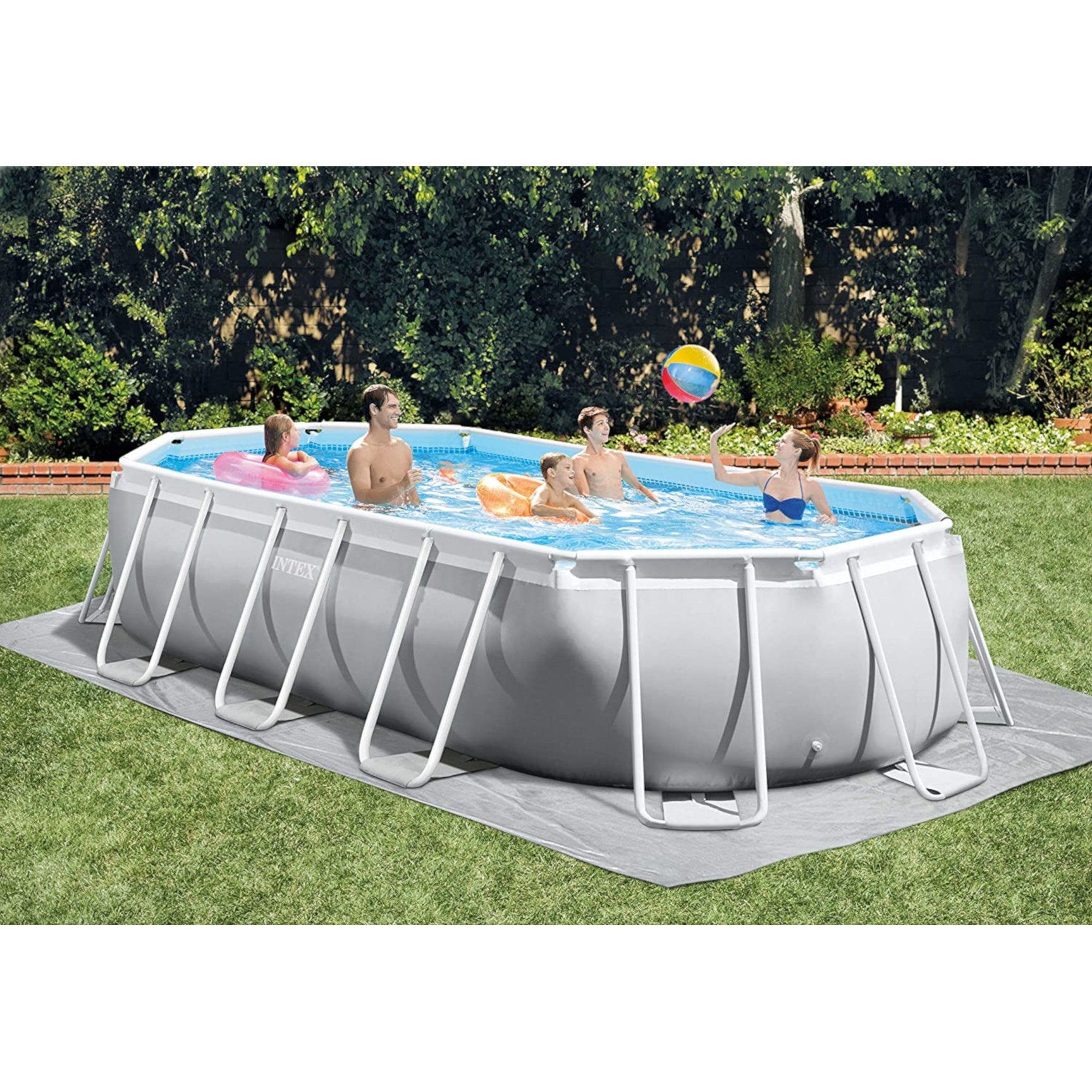 Intex Prism Frame Oval Pool 503x274x122cm - Poolpirat