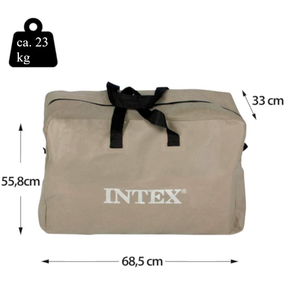 Intex Schlauchboot Excursion 5 Set inkl. Paddel & Pumpe, bis 600kg, 366x168x43cm - Poolpirat