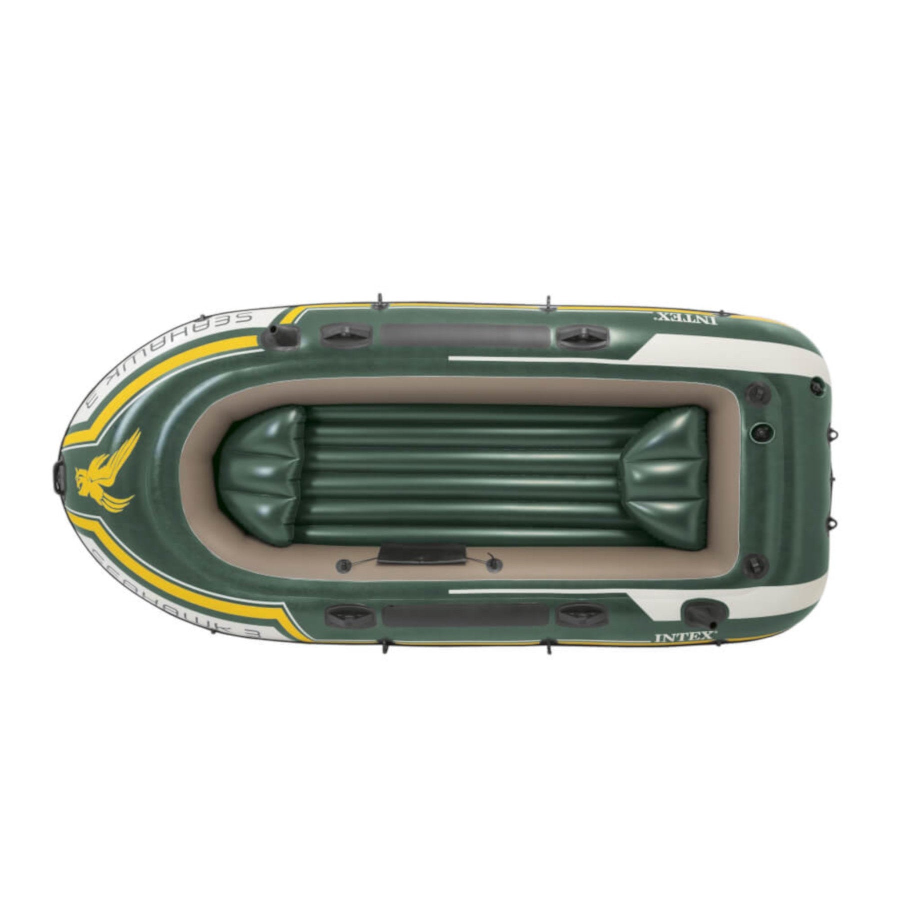 Intex Schlauchboot - Set Seahawk 3 Set inkl. Außenbordmotor & Befestigung - Poolpirat