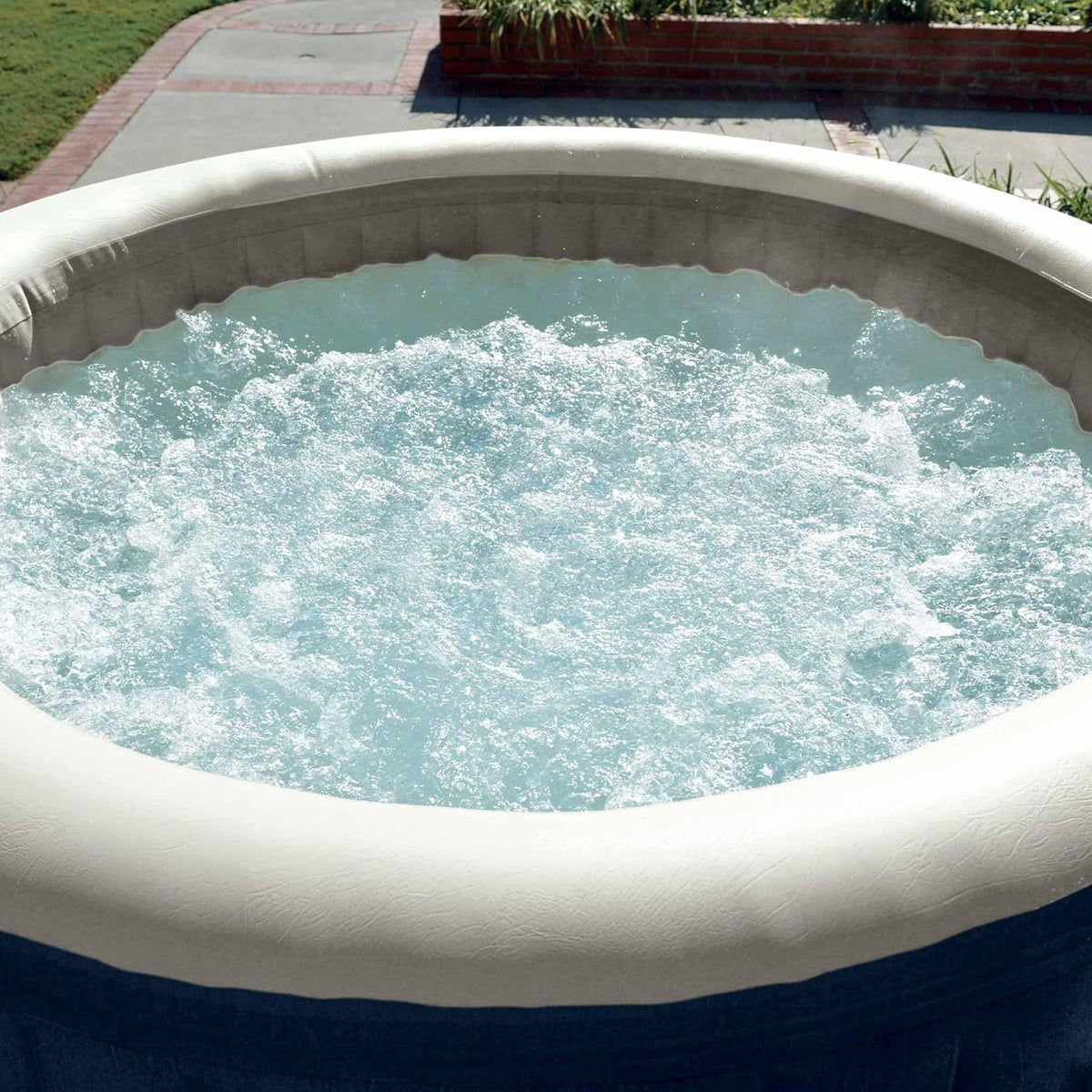 Intex Whirlpool - PureSPA Bubble, blau, Ø180 cm, 4 Personen - Poolpirat