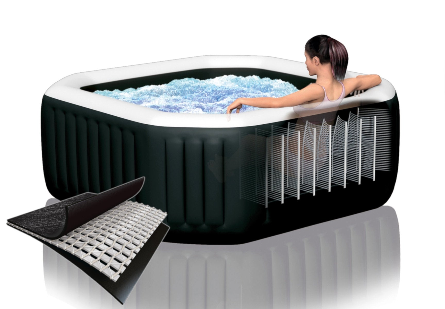 Intex Whirlpool PureSPA Jet + Bubble Deluxe octagon 201/150x71 cm - Poolpirat