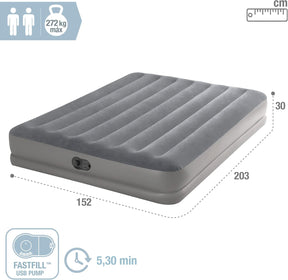 IntexLuftbett DuraBeam Prestige Queen Fastfill USB 152x203x30cm - Poolpirat