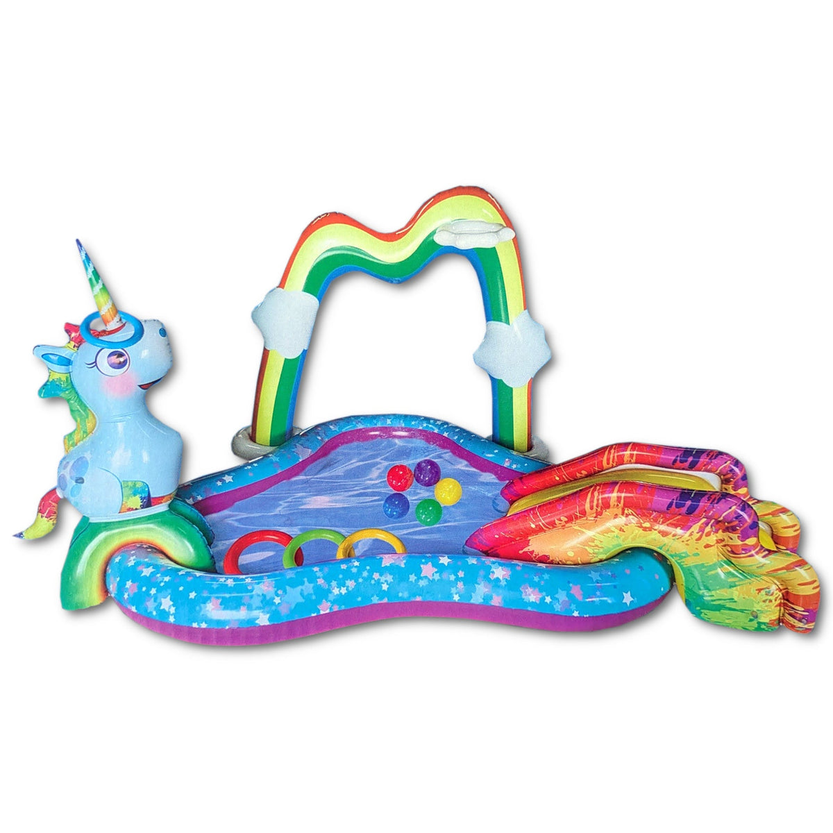 Playcenter - Einhorn mit Rutsche 254x198x145cm