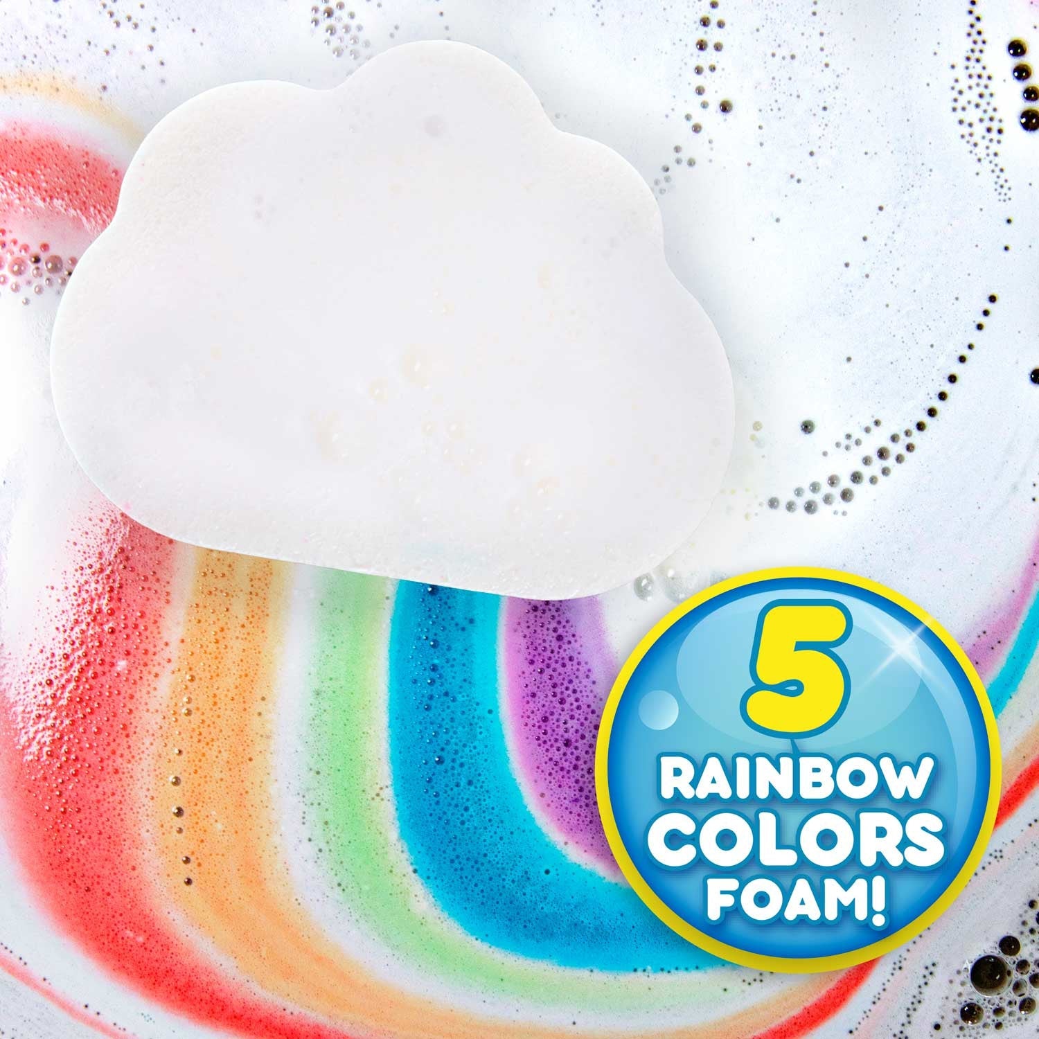 Regenbogen Badekugel mit Erdbeerduft Badebombe - Poolpirat