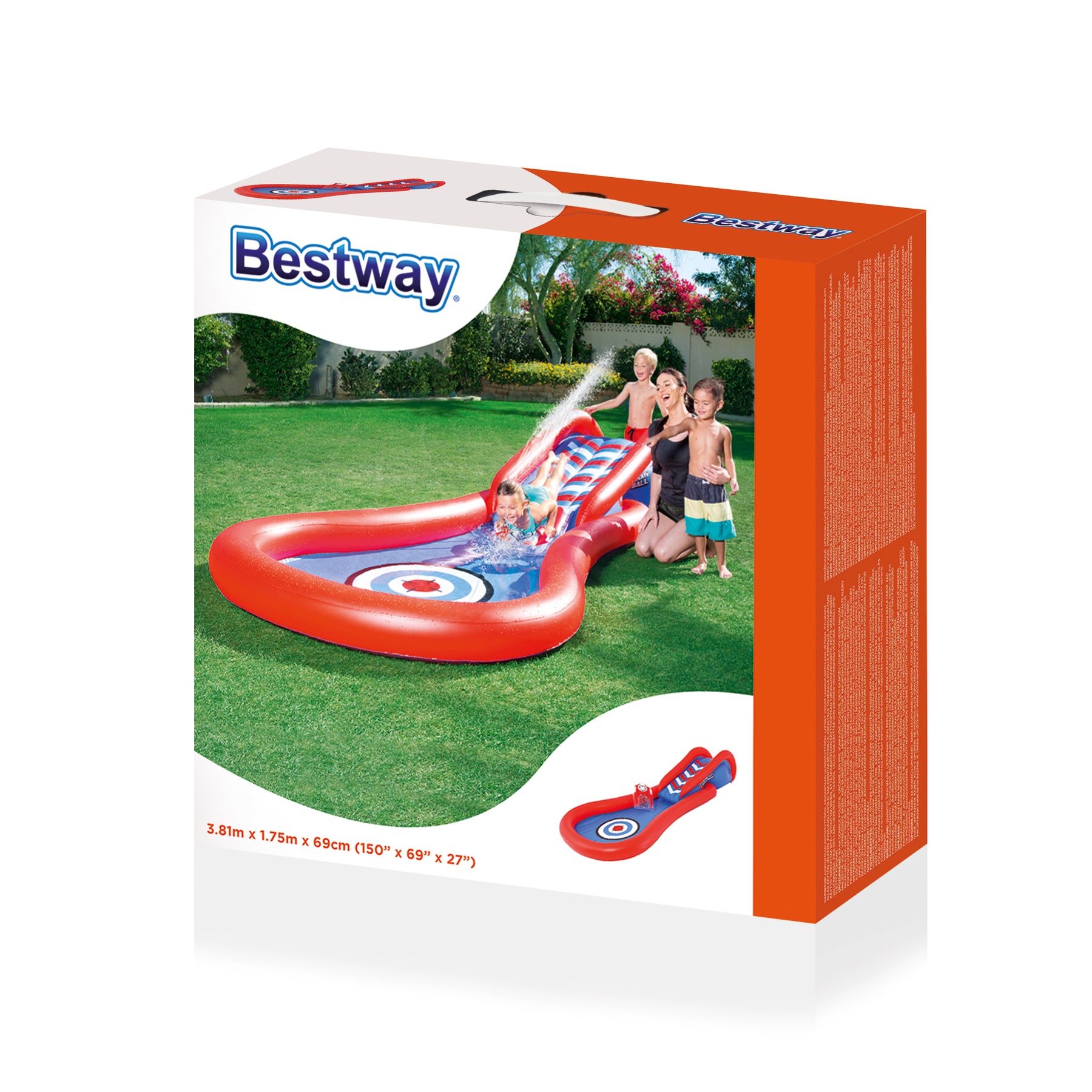 Bestway Wasserrutsche - Splash & Play Canonball 381x175x69cm