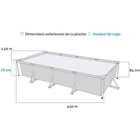 Intex Metal-Frame Pool 450x220x84cm