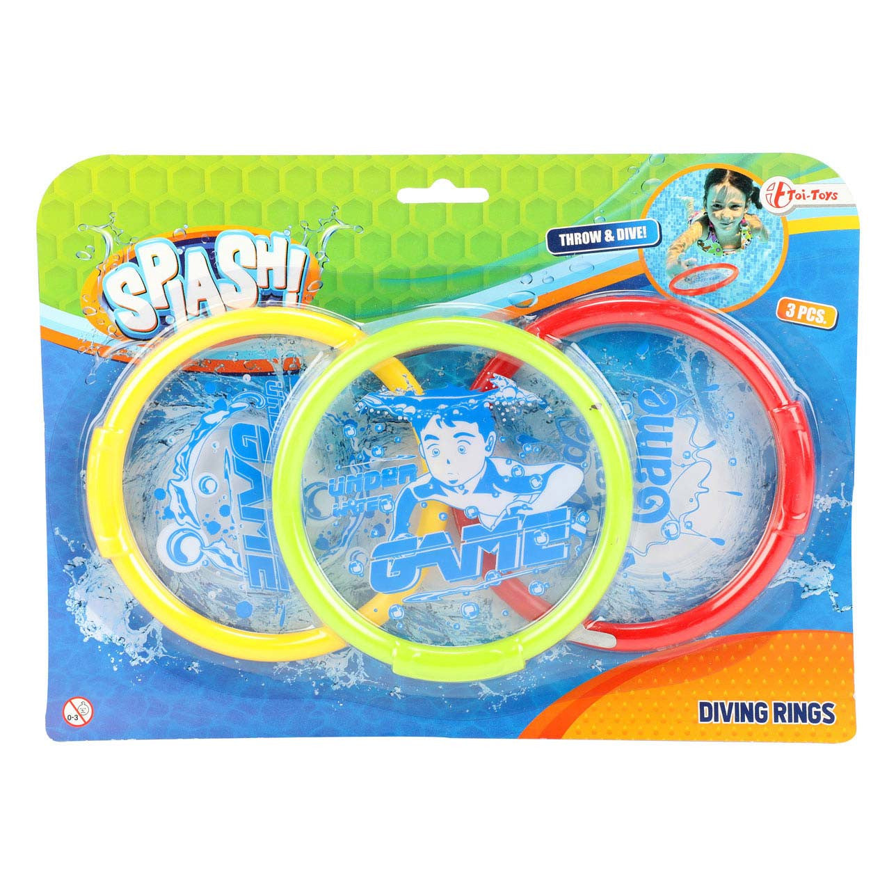 Toi-Toys - SPLASH Tauchringe 3 Stück