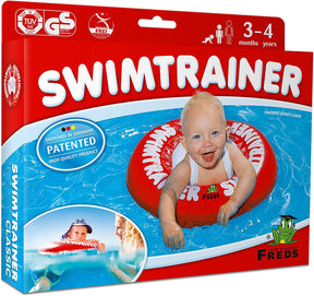 Freds Swim Academy - Schwimm-Trainer Classic rot inkl. Handpumpe - ab 3 Monaten - Poolpirat