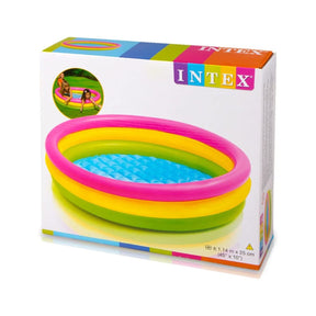 Intex - Planschbecken Sunset Glow Baby Pool 3-Ring 114x25cm - Poolpirat