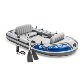 Intex Schlauchboot Excursion 4 Set inkl. Paddel & Pumpe, bis 500kg, 315x165x43cm - Poolpirat