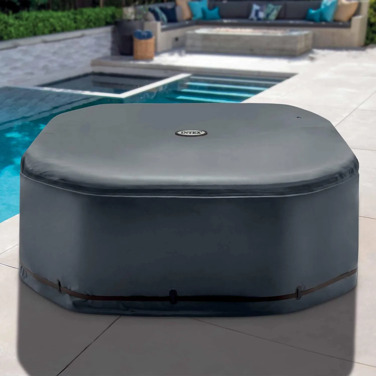 Intex Energiesparabdeckung - SPA Cover, 8-eckig, für Whirlpools 218x71cm
